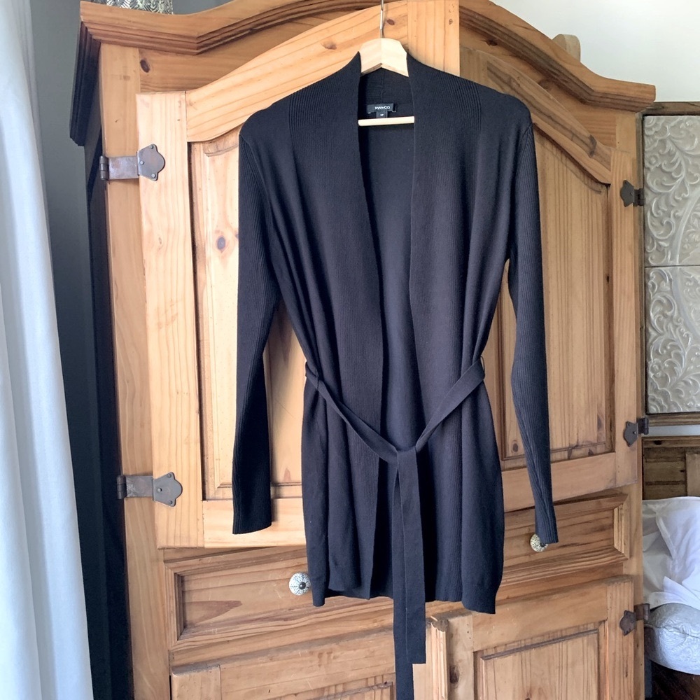 RW&CO. Black  Open Cardigan